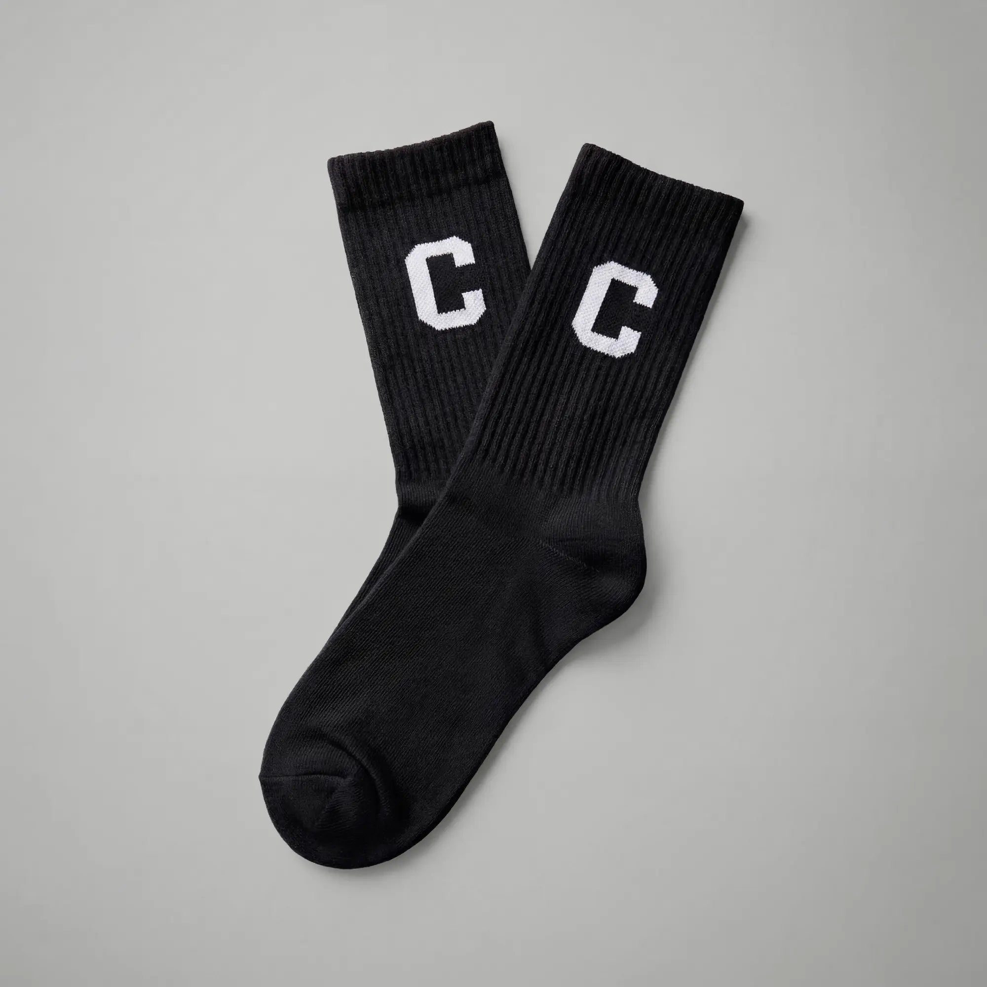 Crew Calf Length Socks - Ink Black