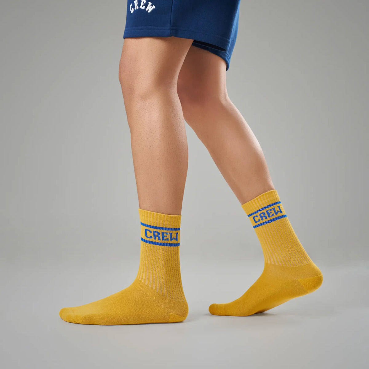 Crew Calf Length Socks - University Yellow