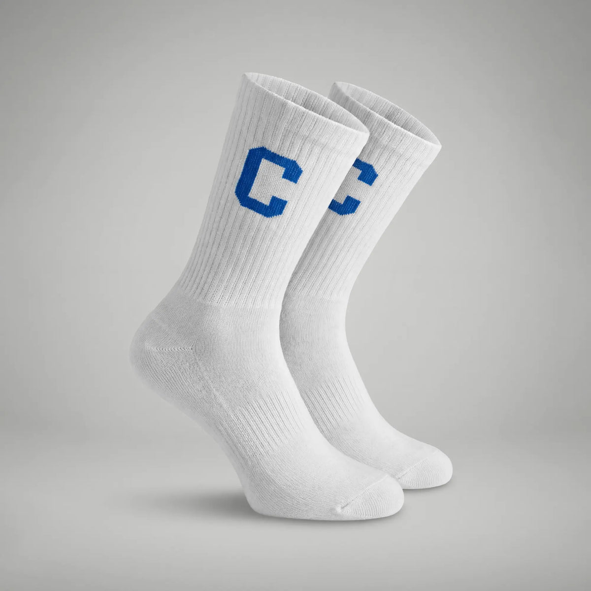 Crew Calf Length Socks - Victory White