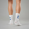 Crew Calf Length Socks - Victory White