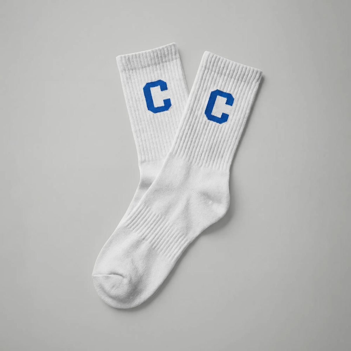 Crew Calf Length Socks - Victory White