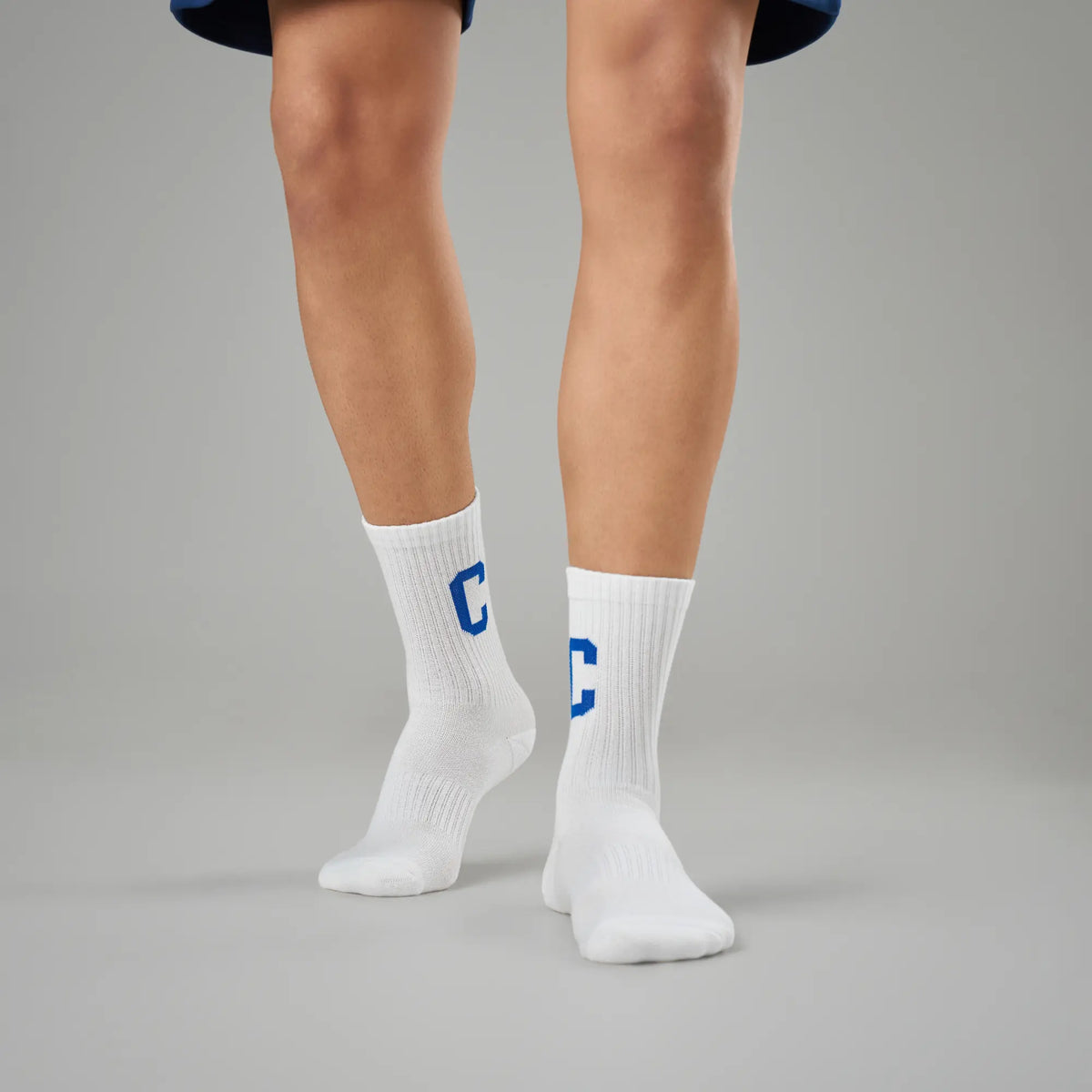 Crew Calf Length Socks - Victory White