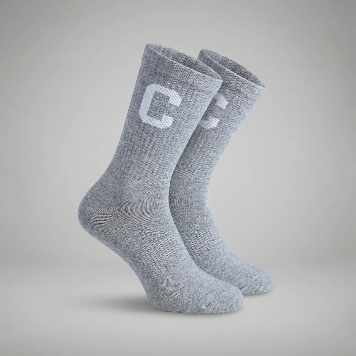 Crew Calf Length Socks - Concrete Grey