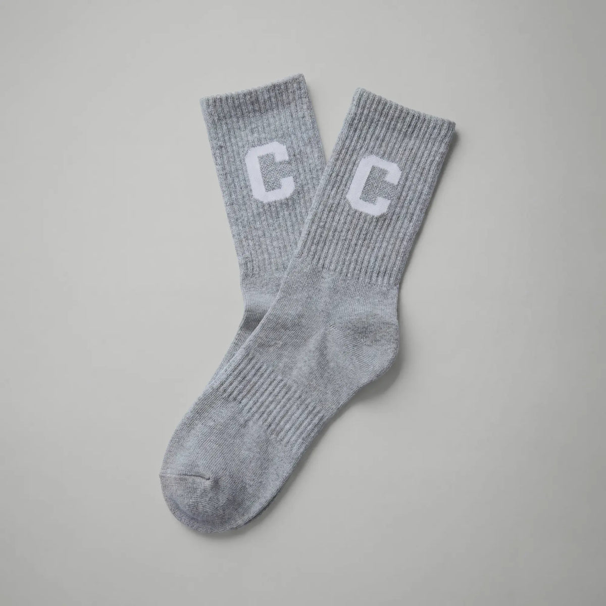 Crew Calf Length Socks - Concrete Grey