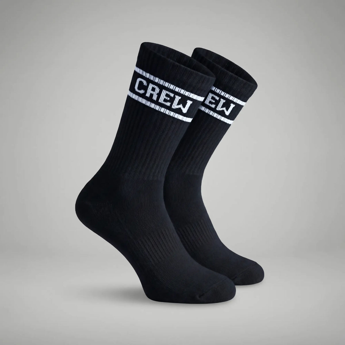 Crew Calf Length Socks - Ink Black