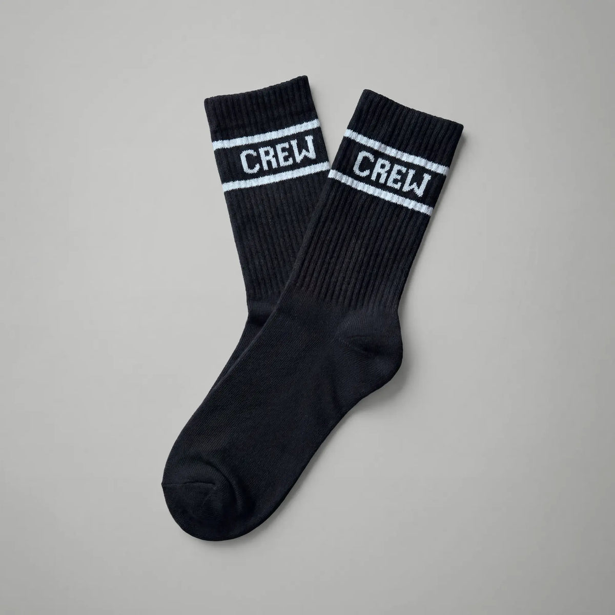 Crew Calf Length Socks - Ink Black