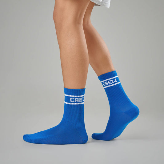 Crew Calf Length Socks - Varsity Blue