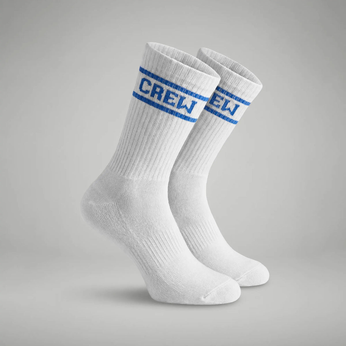 Crew Calf Length Socks - Victory White