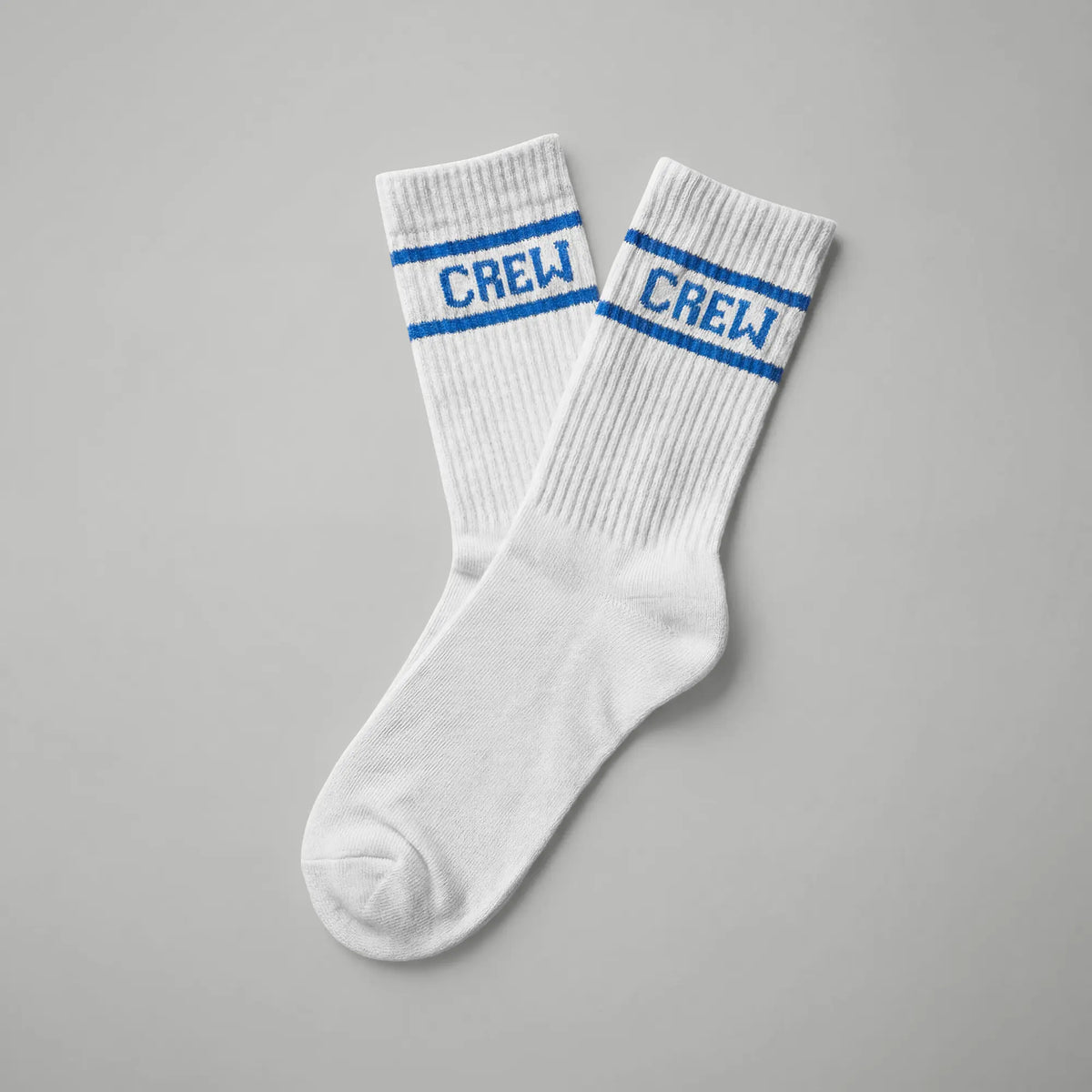 Crew Calf Length Socks - Victory White