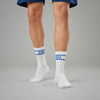 Crew Calf Length Socks - Victory White