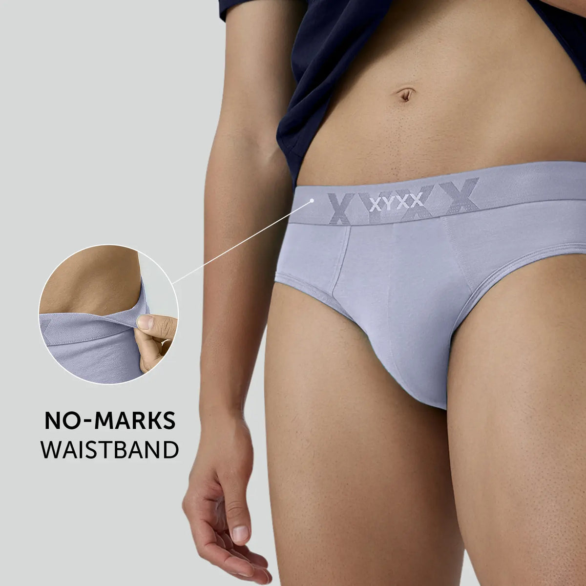 Element Cotton Stretch Briefs For Men Ash Grey