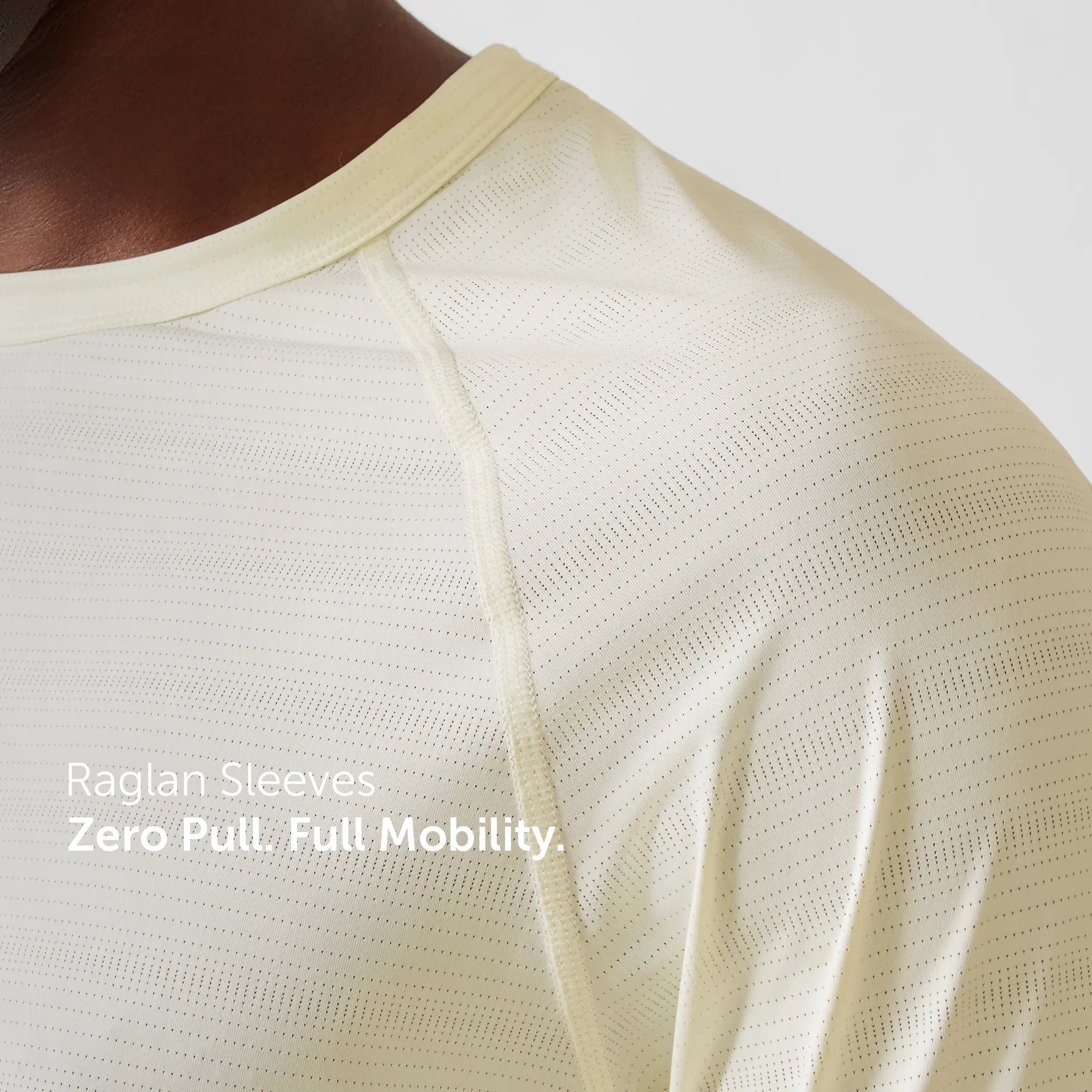 Quick-Dry Raglan T-shirt - Almond White
