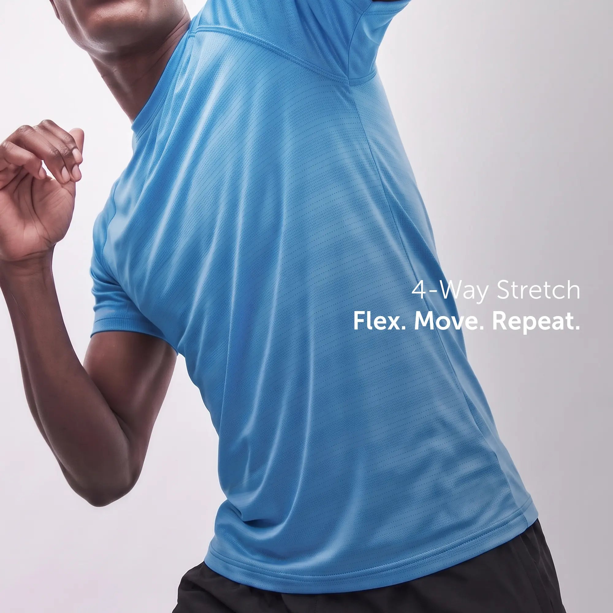 Quick-Dry Raglan T-shirt -  Azure Blue