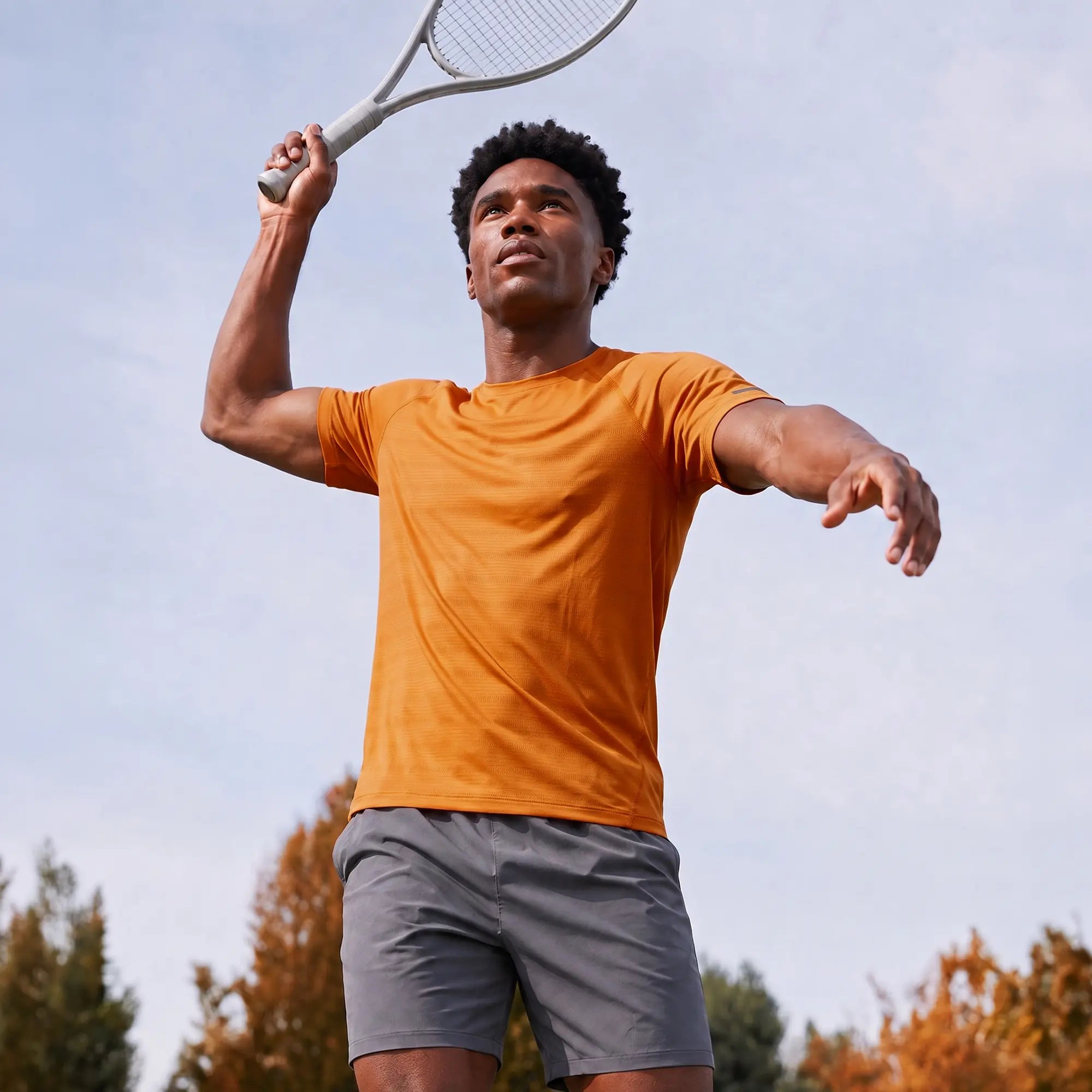 Quick-Dry Raglan T-shirt -  Saffron Orange