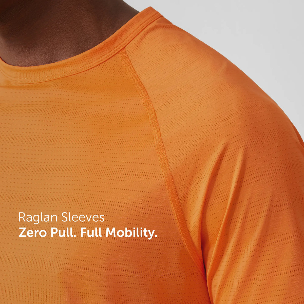 Quick-Dry Raglan T-shirt -  Saffron Orange