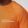 Quick-Dry Raglan T-shirt -  Saffron Orange