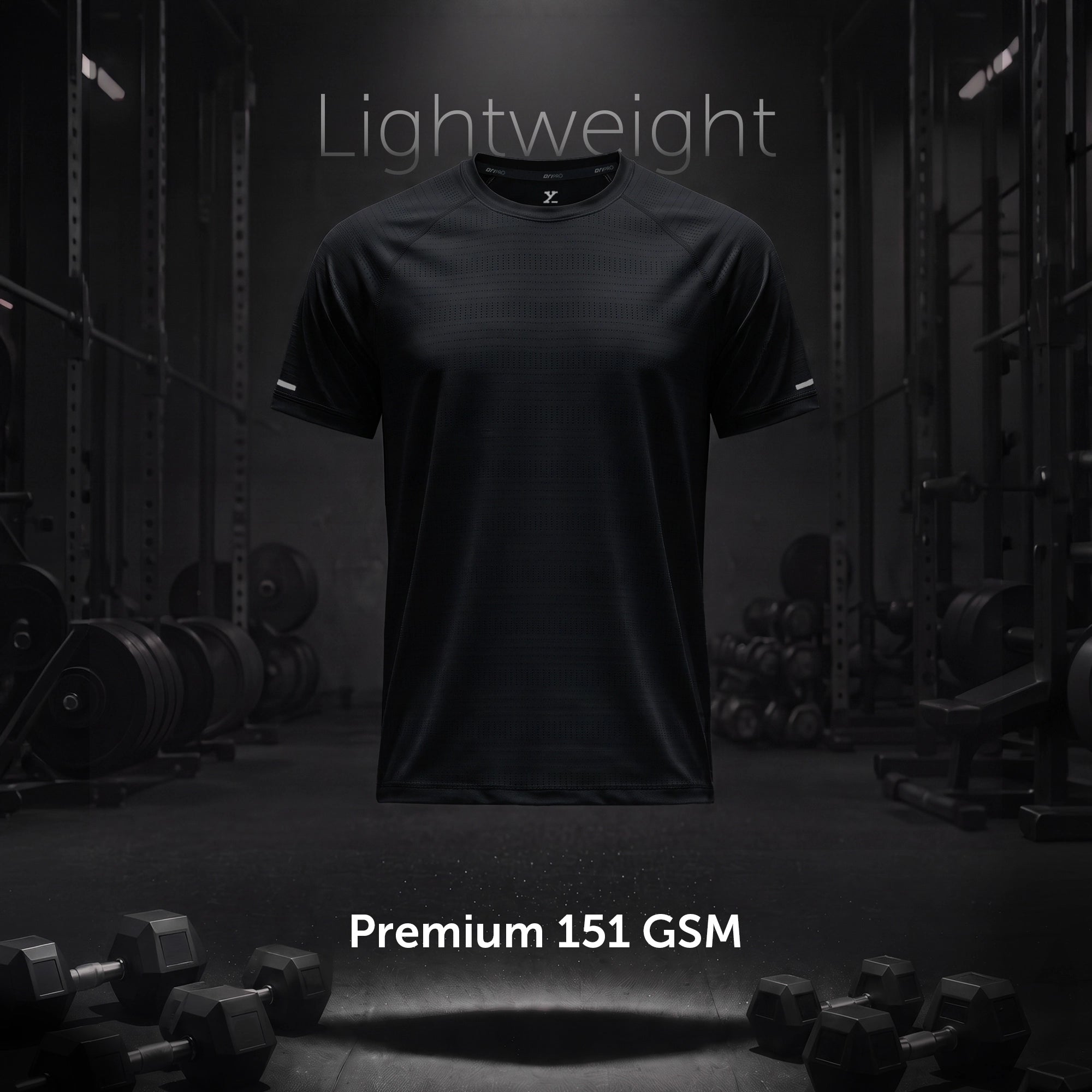 Quick-Dry Raglan T-shirt - Pitch Black