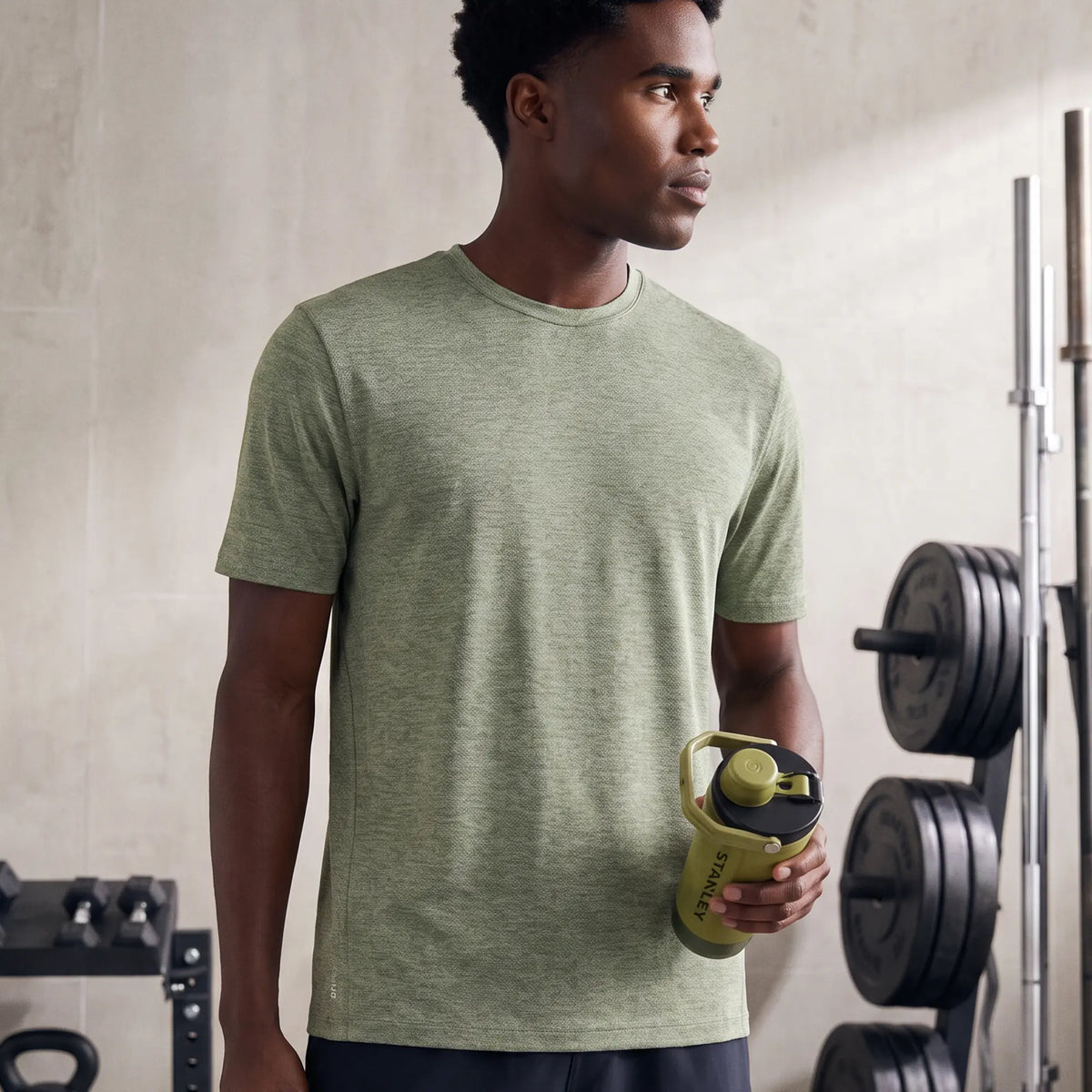 CoolMax Active T-shirt - Sage Green Melange