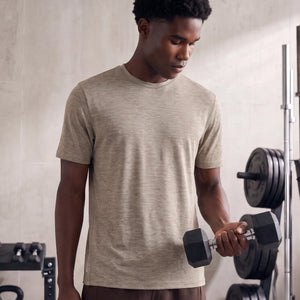 CoolMax Active T-shirt - Smokey Beige Melange