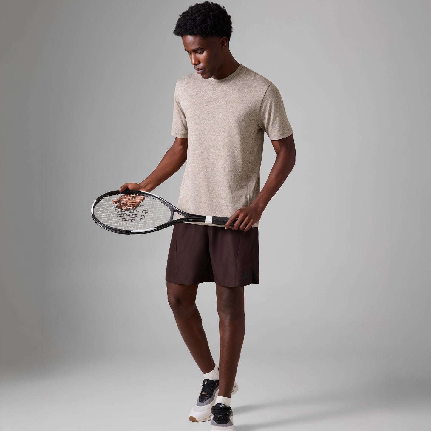 CoolMax Active T-shirt - Smokey Beige Melange