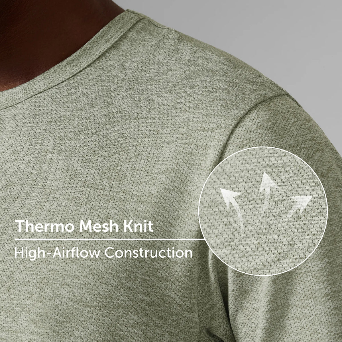 CoolMax Active T-shirt - Sage Green Melange