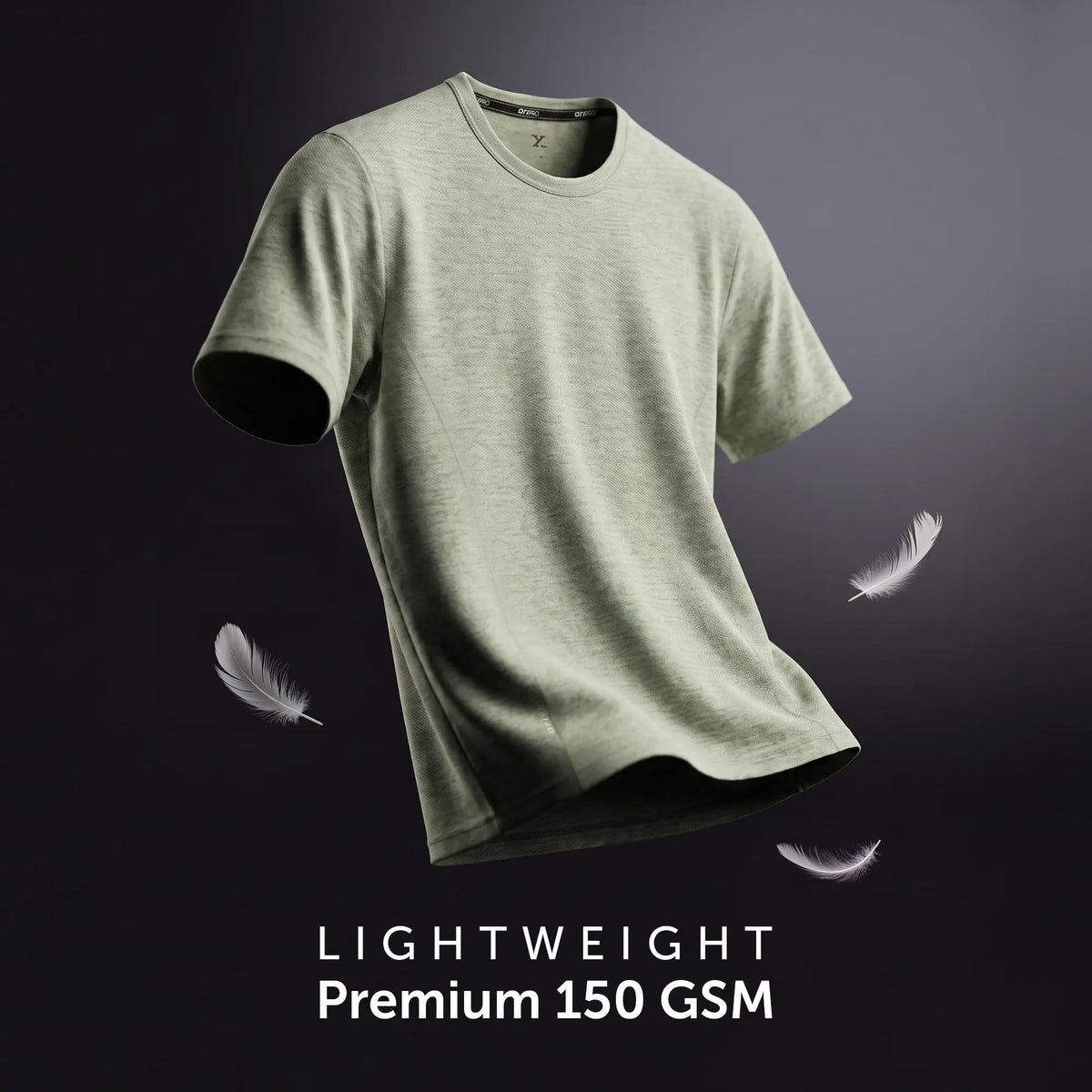 CoolMax Active T-shirt - Sage Green Melange