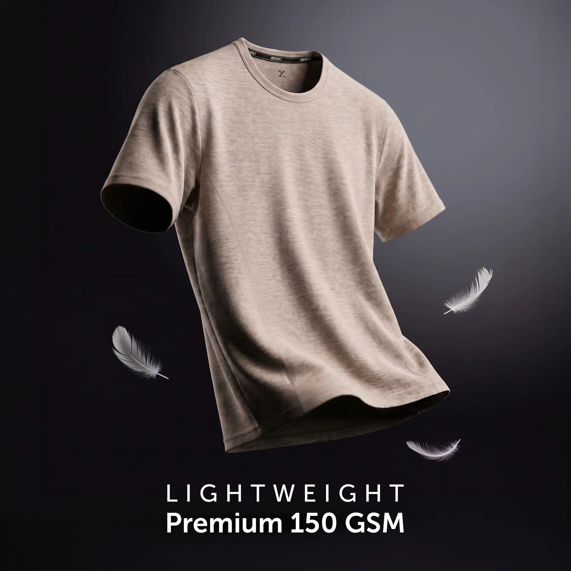 CoolMax Active T-shirt - Smokey Beige Melange