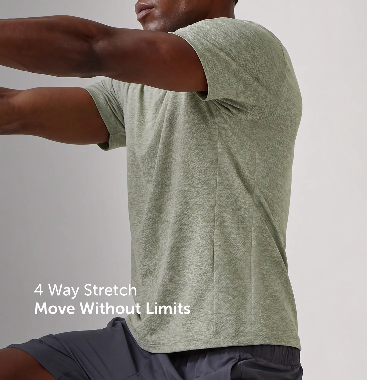CoolMax Active T-shirt - Sage Green Melange