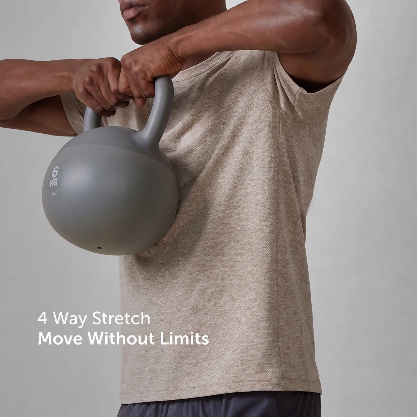 CoolMax Active T-shirt - Smokey Beige Melange
