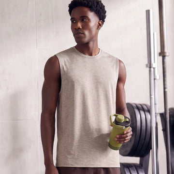 CoolMax Active Tank Top - Smokey Beige Melange