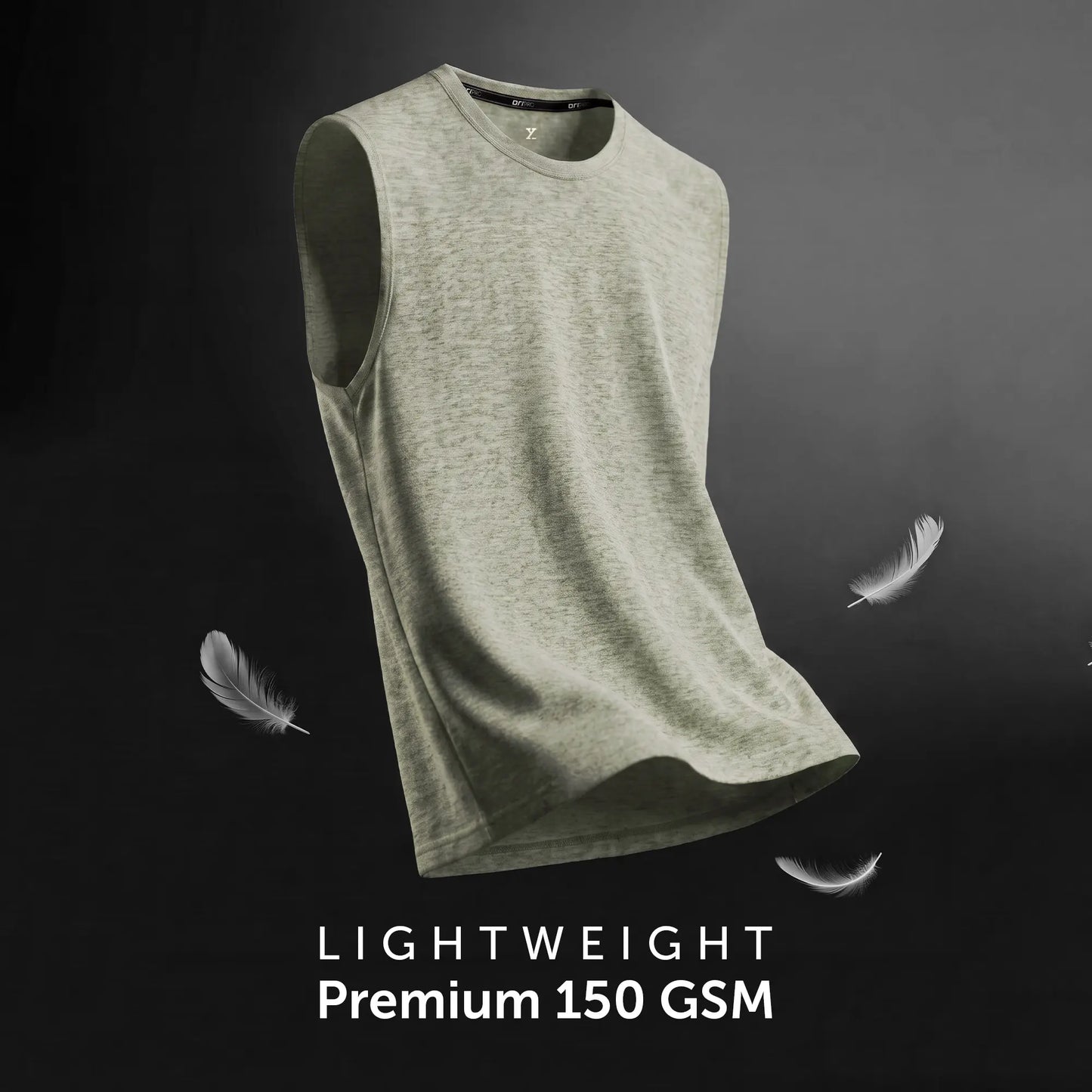 CoolMax Active Tank Top - Sage Green Melange