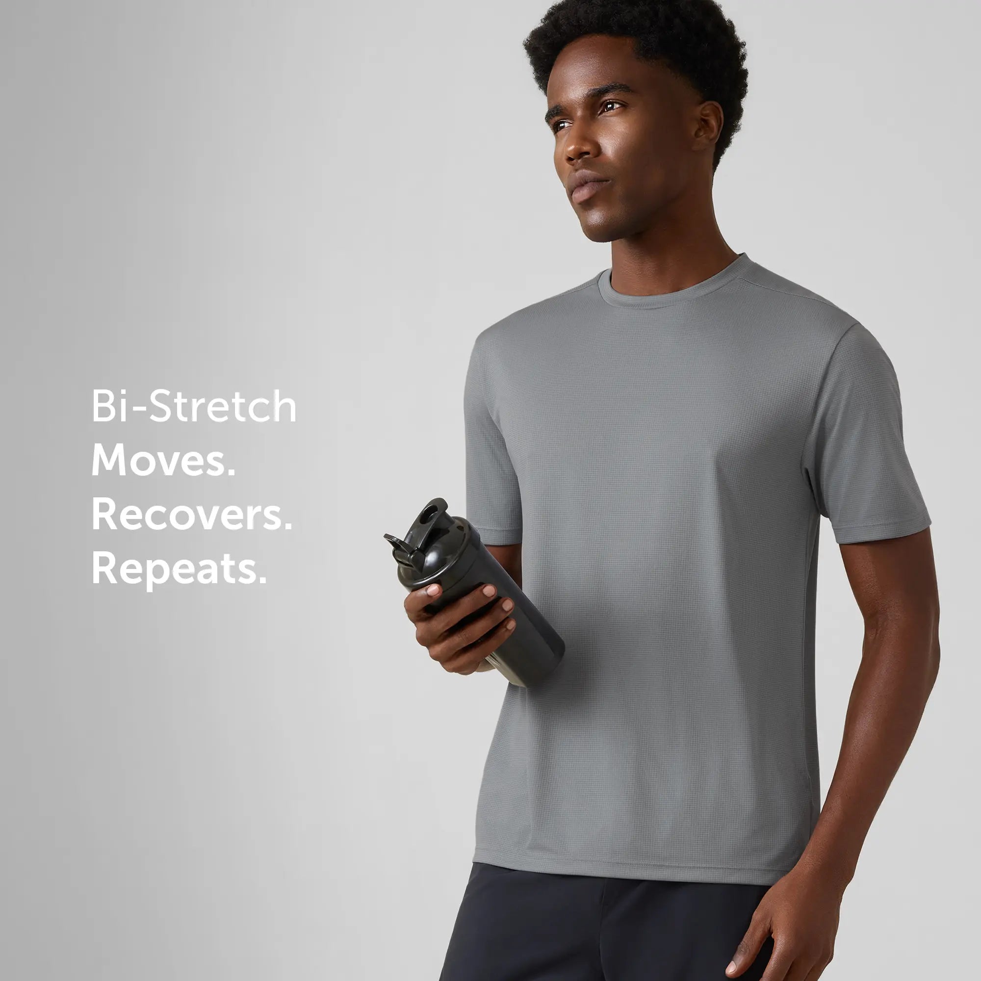 Everyday Active T-shirt - Regular Fit -  Ash Grey