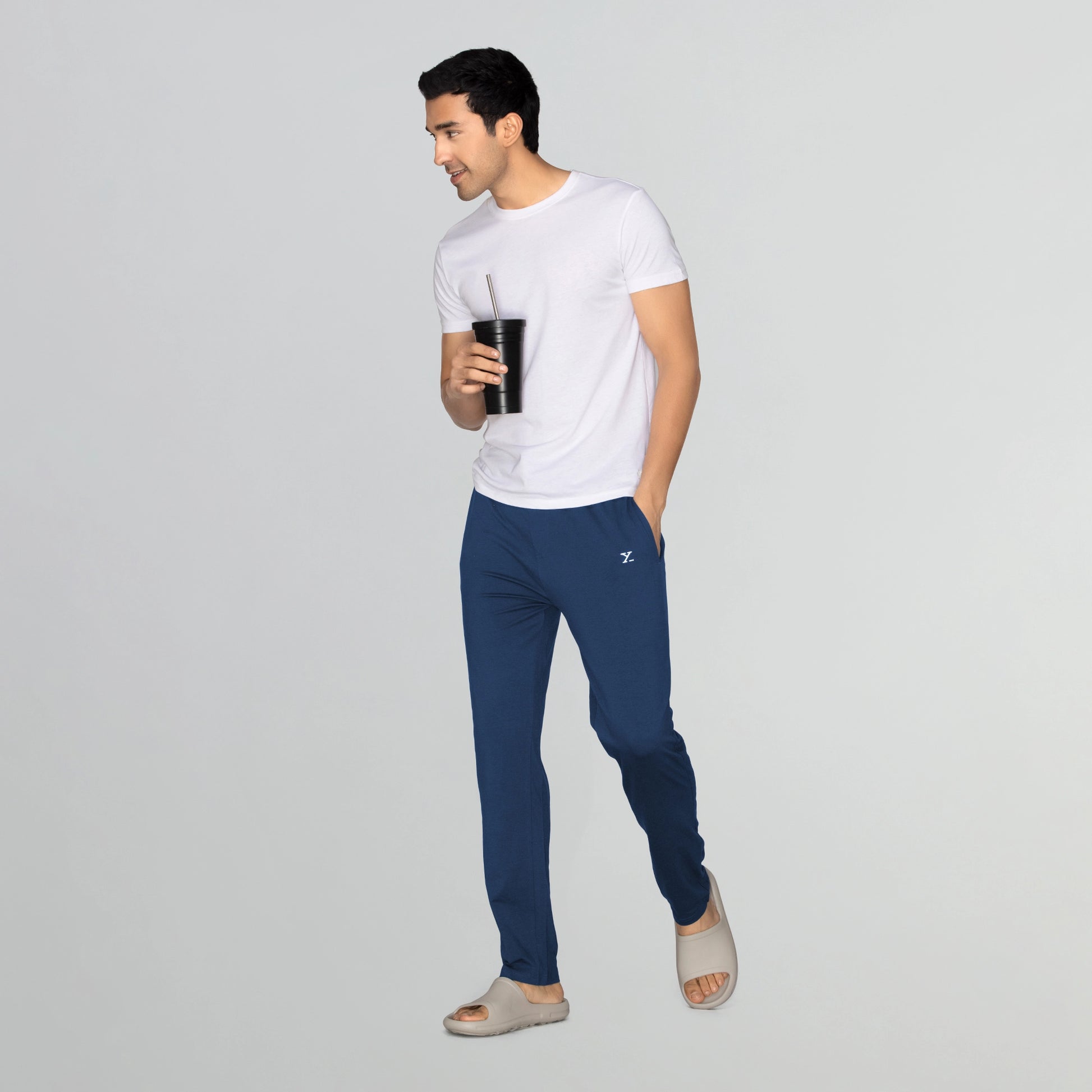 Ace Modal Cotton Lounge Pants Estate Blue