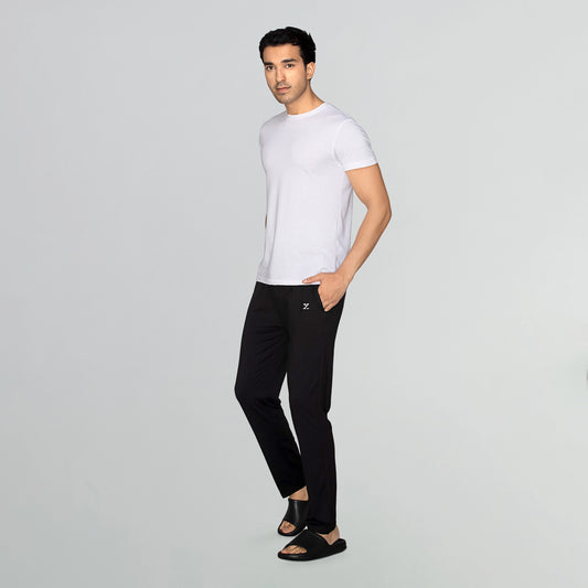 Ace Modal Cotton Lounge Pants Pitch Black