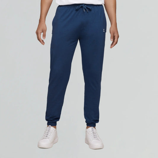 Ace Modal-Cotton Joggers Estate Blue