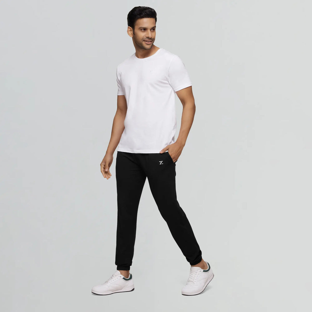 Ace Modal-Cotton Joggers Pitch Black