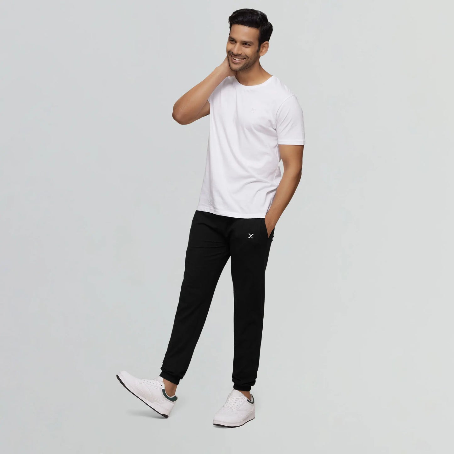 Ace Modal-Cotton Joggers Pitch Black