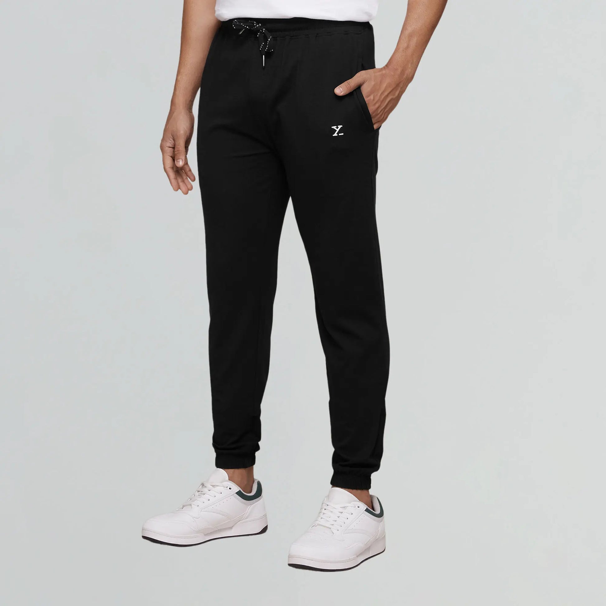 Ace Modal-Cotton Joggers Pitch Black