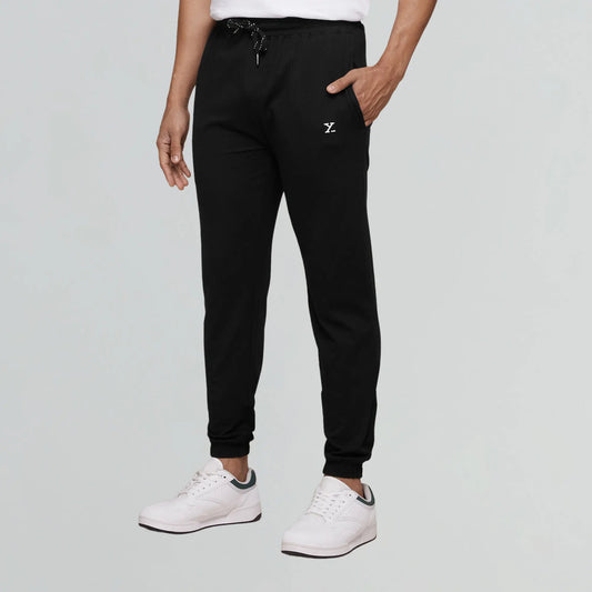 Ace Modal-Cotton Joggers Pitch Black