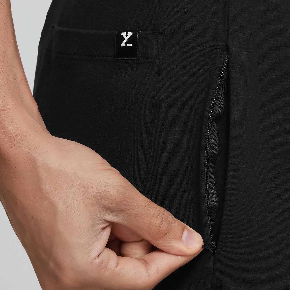 Ace Modal-Cotton Joggers Pitch Black