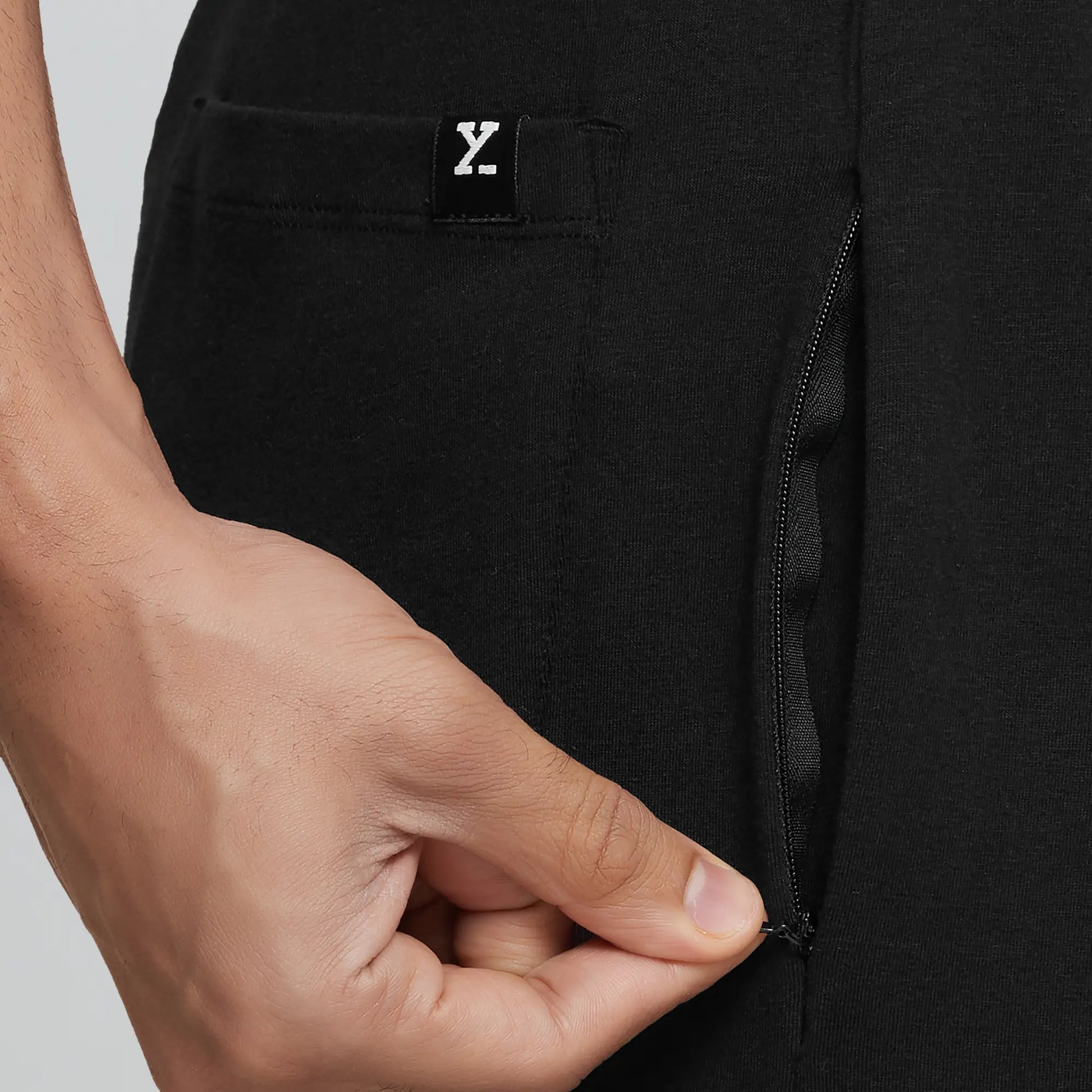 Ace Modal-Cotton Joggers Pitch Black
