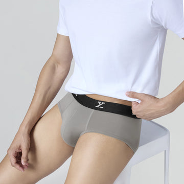 Ace Modal Briefs Heather Grey