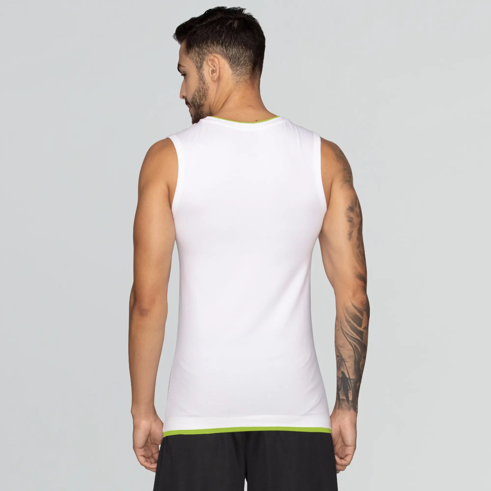 XYXX Vests for Men | White, Activo Cotton Gym Vest, Stretch Cotton ...