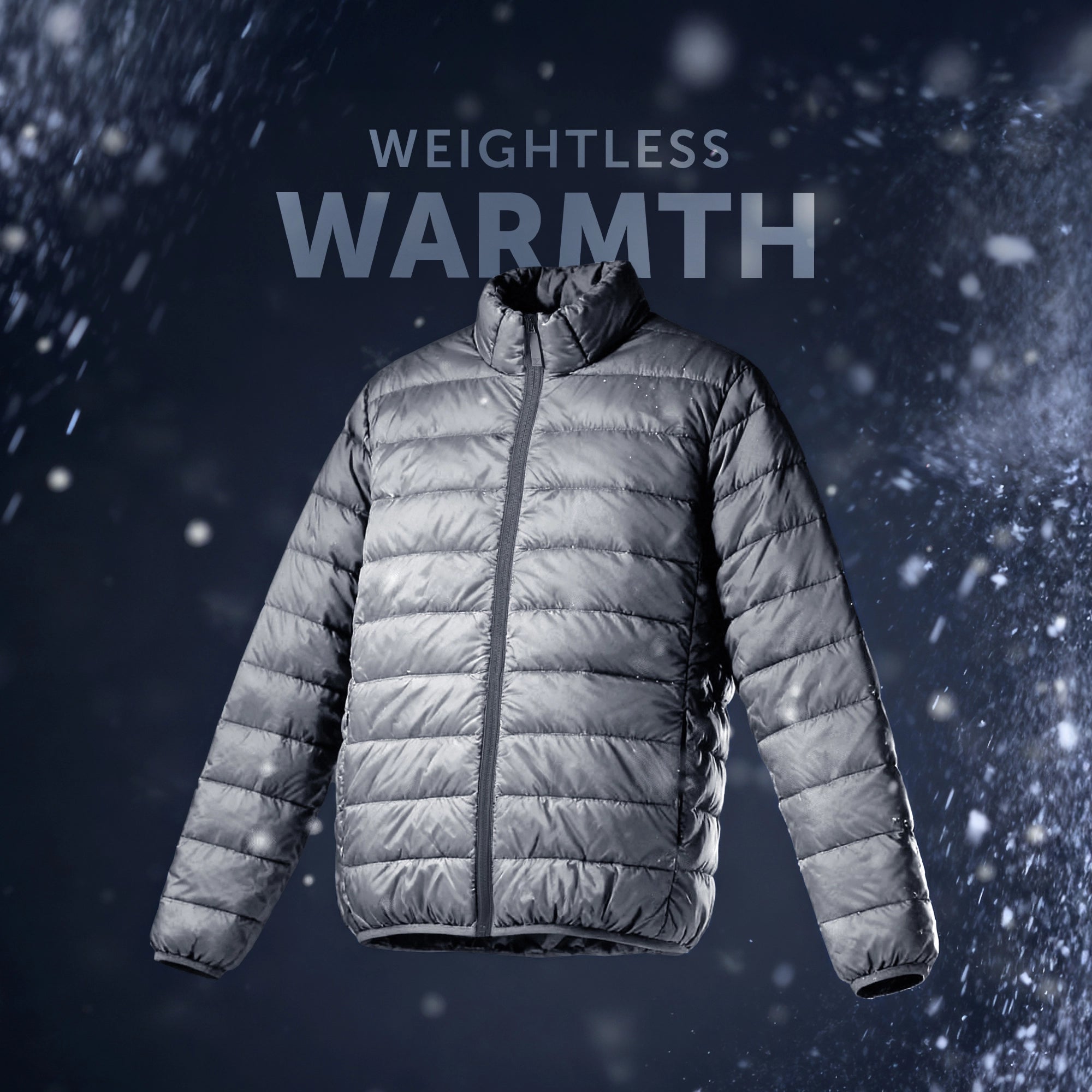 Ultra-Light Puffer Jacket - Ash Grey