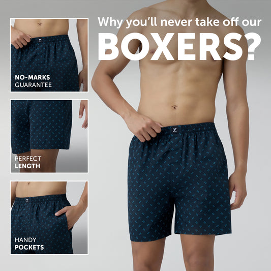Astor Combed Cotton Boxer Shorts Infinity Black