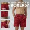Astor Combed Cotton Boxer Shorts Starry Maroon