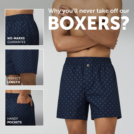 Astor Lounge Inner Boxers Infinity Blue - XYXX Crew