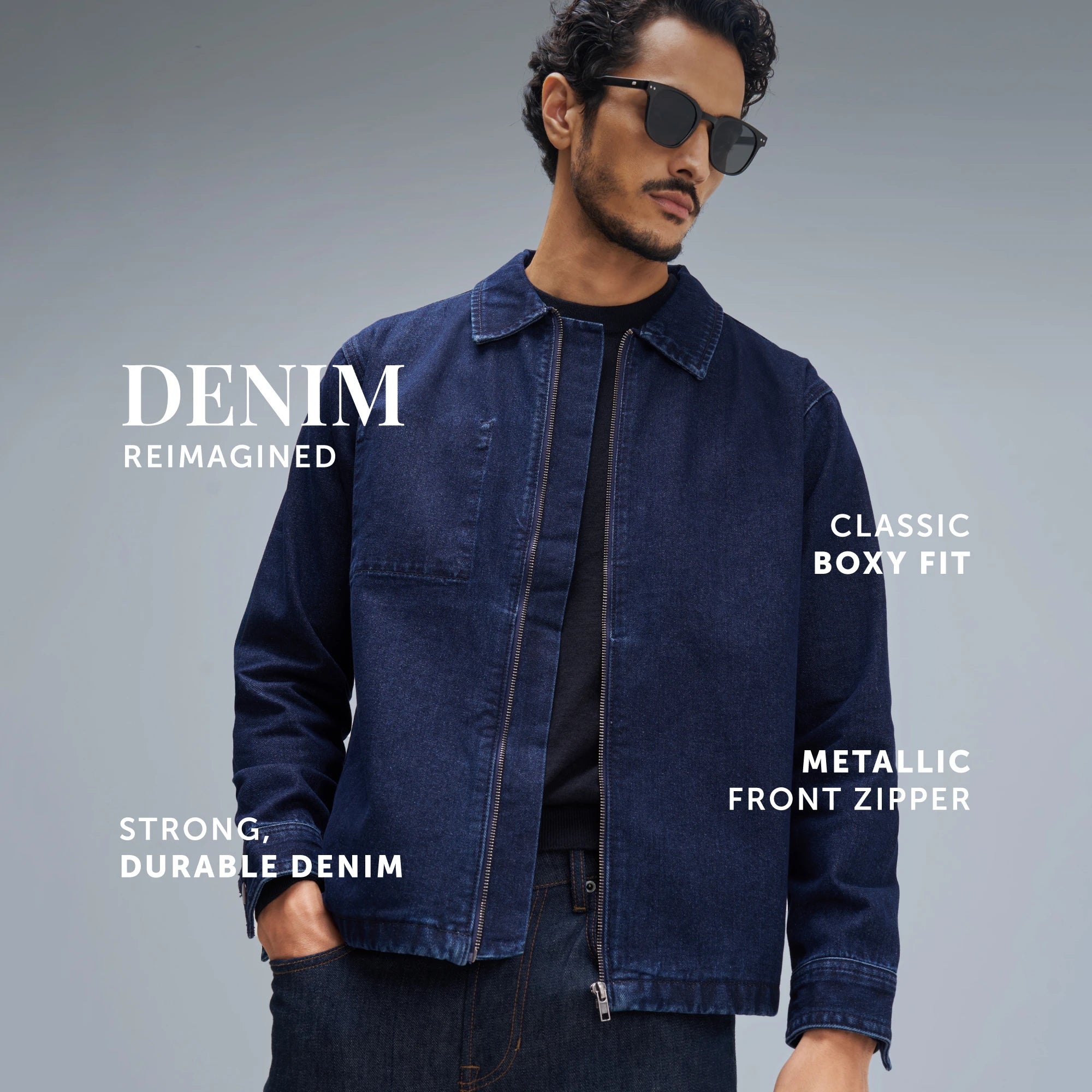 Denim Jacket - Midnight Blue