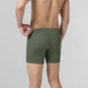 Nova Cotton Boxer Briefs (Inner Elastic) - Olive Green