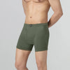 Nova Cotton Boxer Briefs (Inner Elastic) - Olive Green